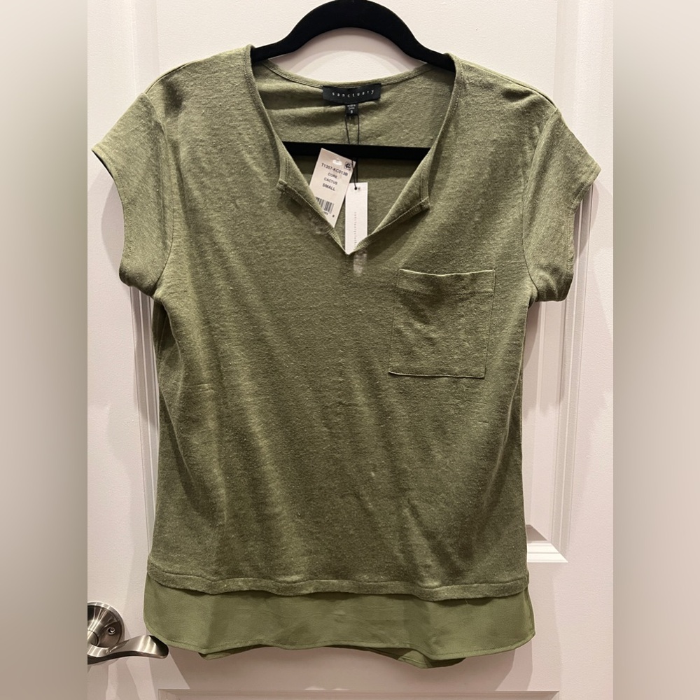 Sanctuary Women’s Olive Green Top, Size Small